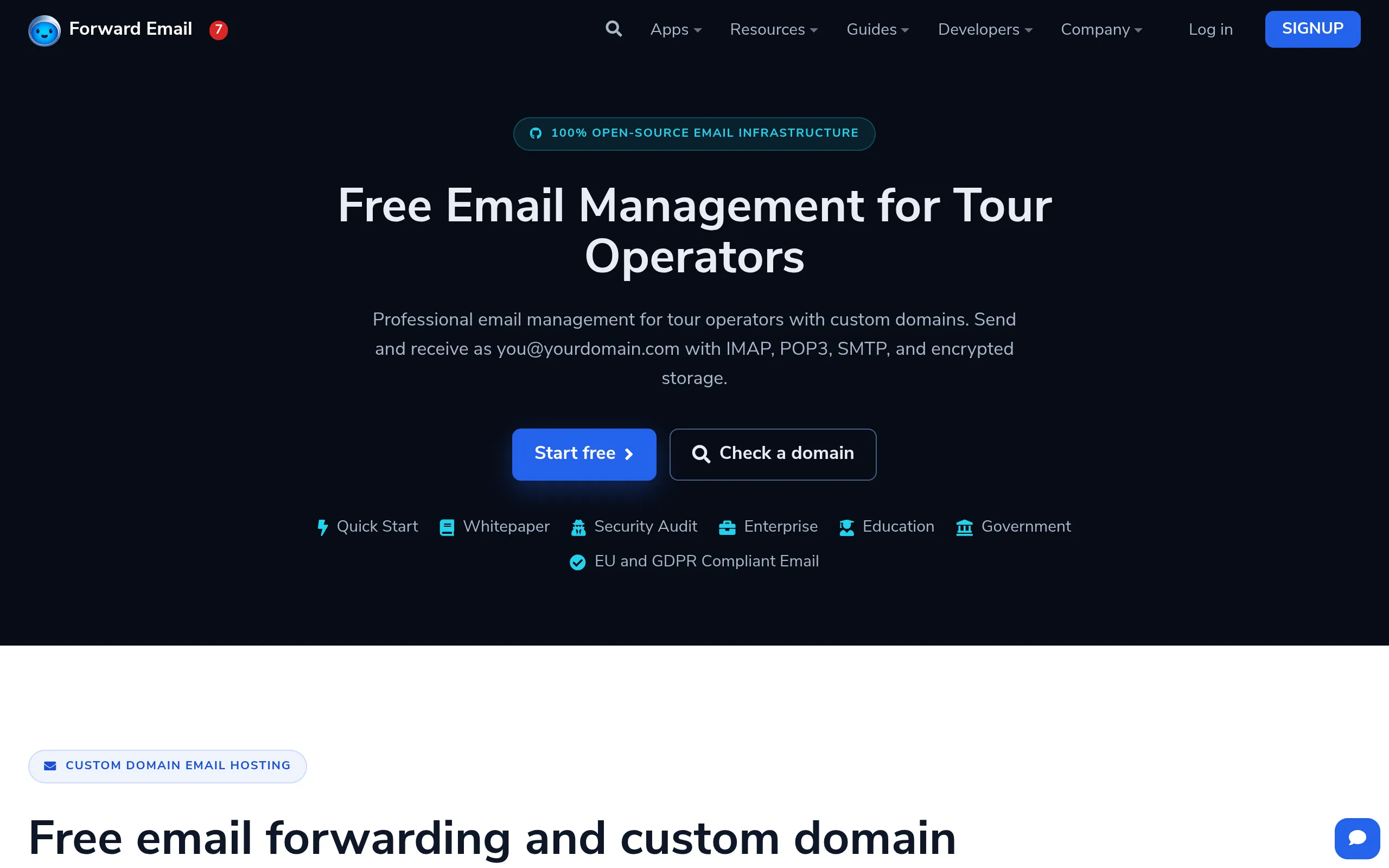 Official FAQ: free plan is forwarding-only, no sending