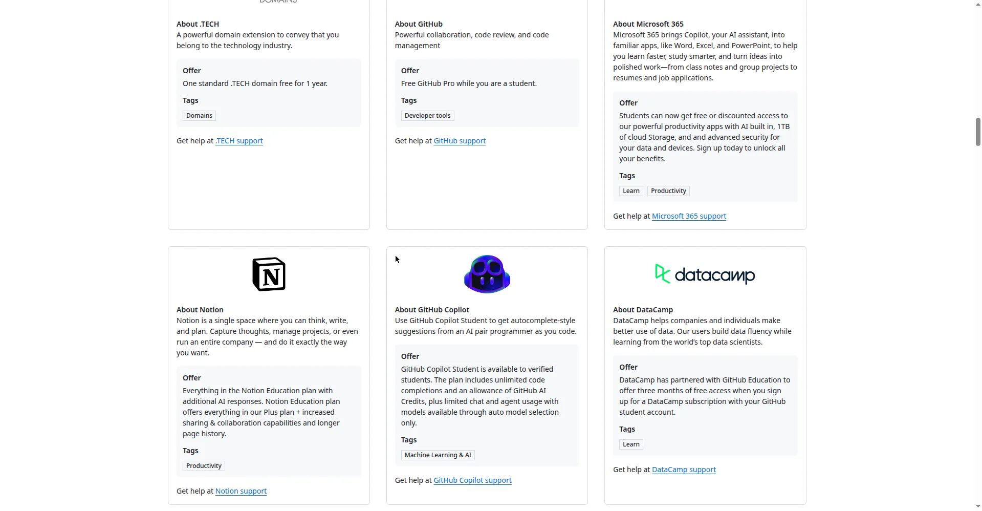GitHub 学生包权益
